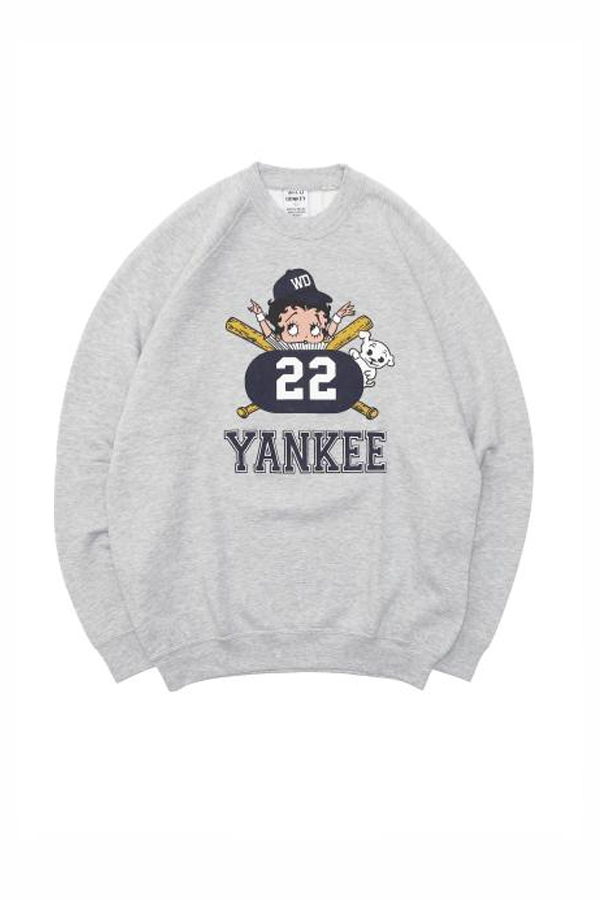 WILD DONKEY Yankee Tunic Top - Heather Grey