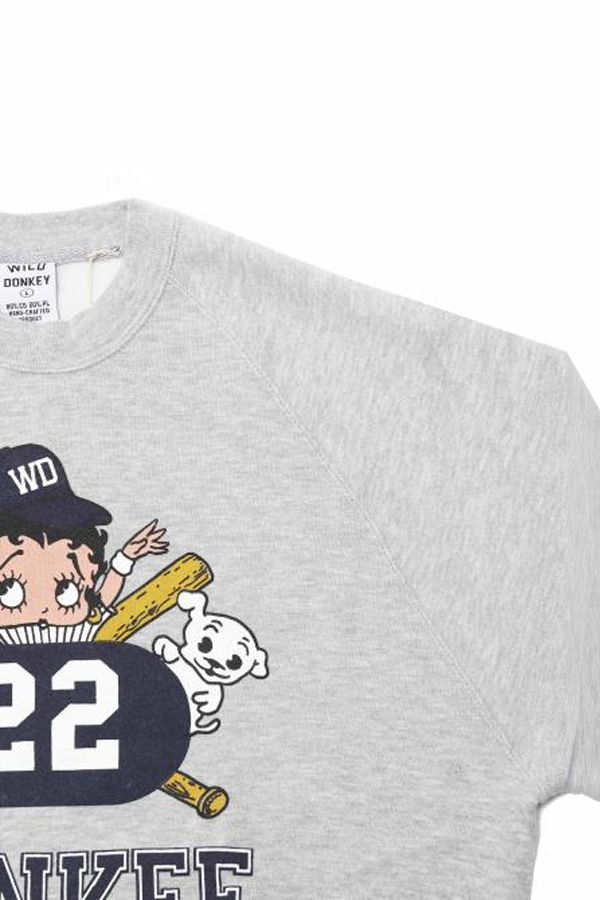 WILD DONKEY Yankee Tunic Top - Heather Grey