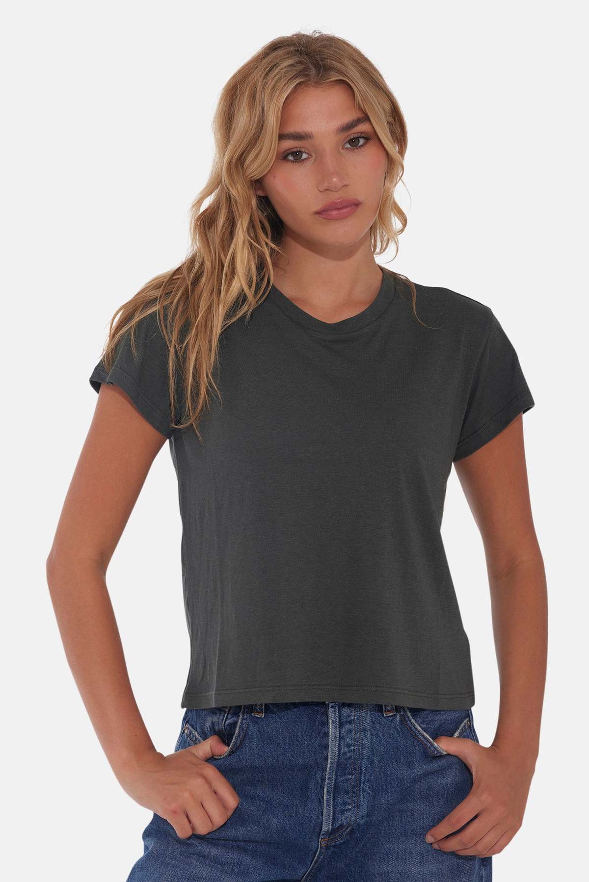 The Tile Club Bebe Lux Tee - Dark Green - Image 3 of 7