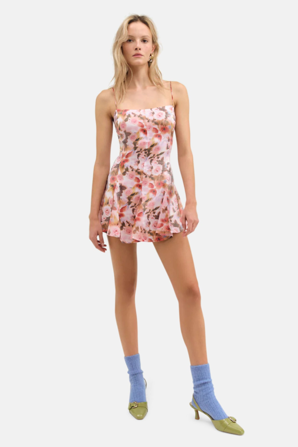 For Love & Lemons Fallen Floral Mini Dress