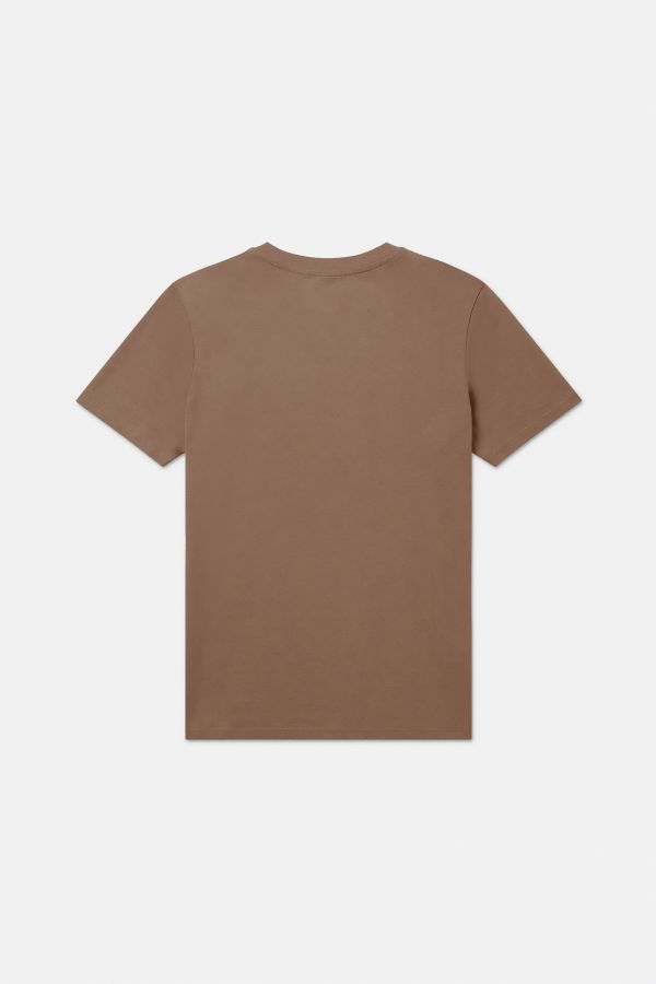 Blue&Cream Luxe Jersey Tee - Ash Brown