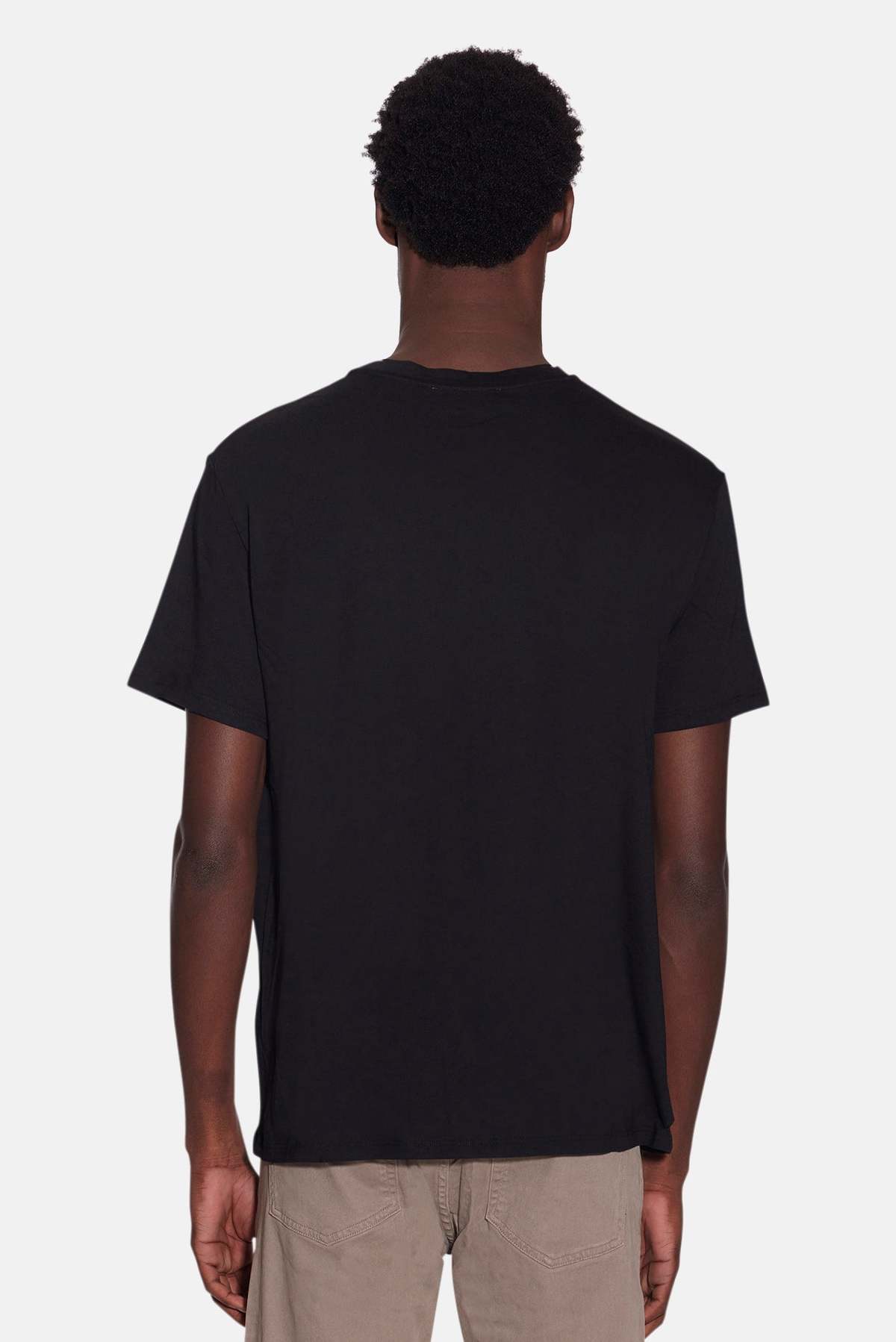 Blue&Cream Luxe Jersey Tee - Black - Image 5 of 6