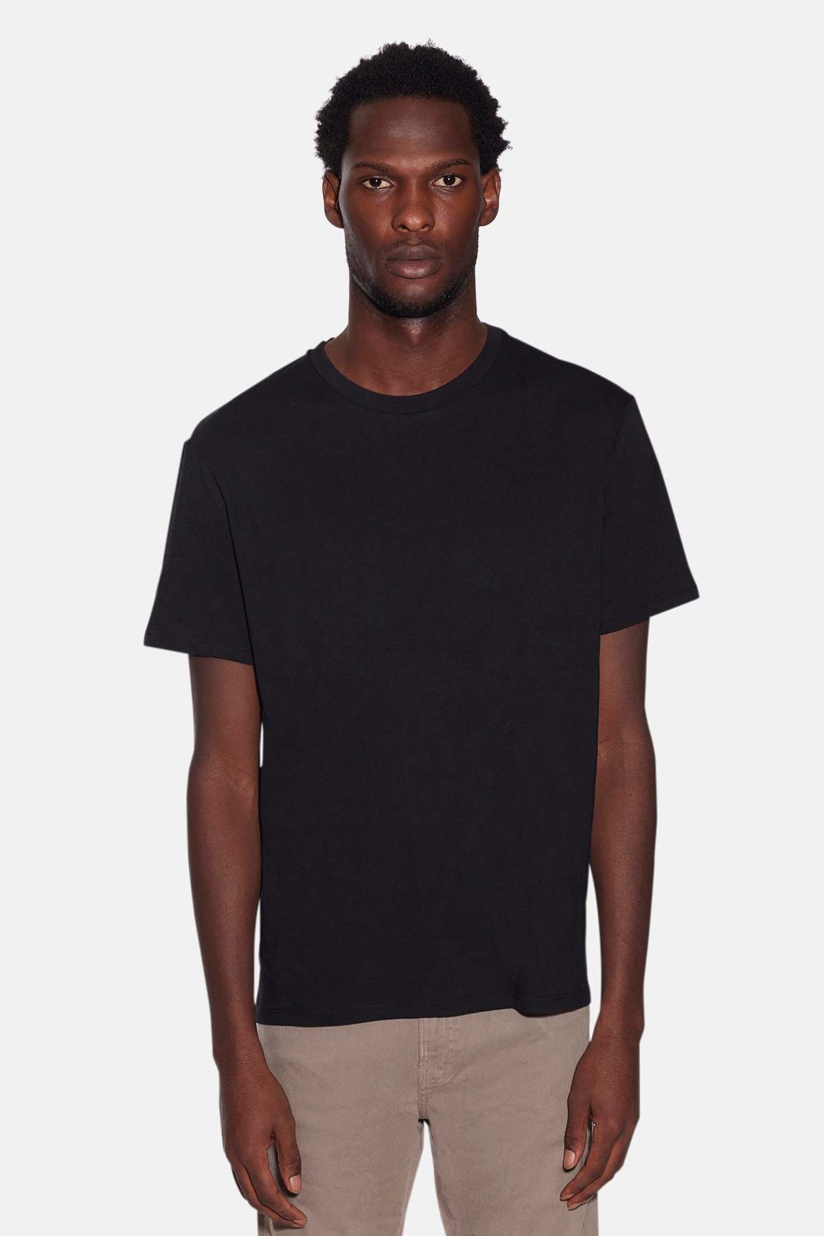 Blue&Cream Luxe Jersey Tee - Black - Image 6 of 6