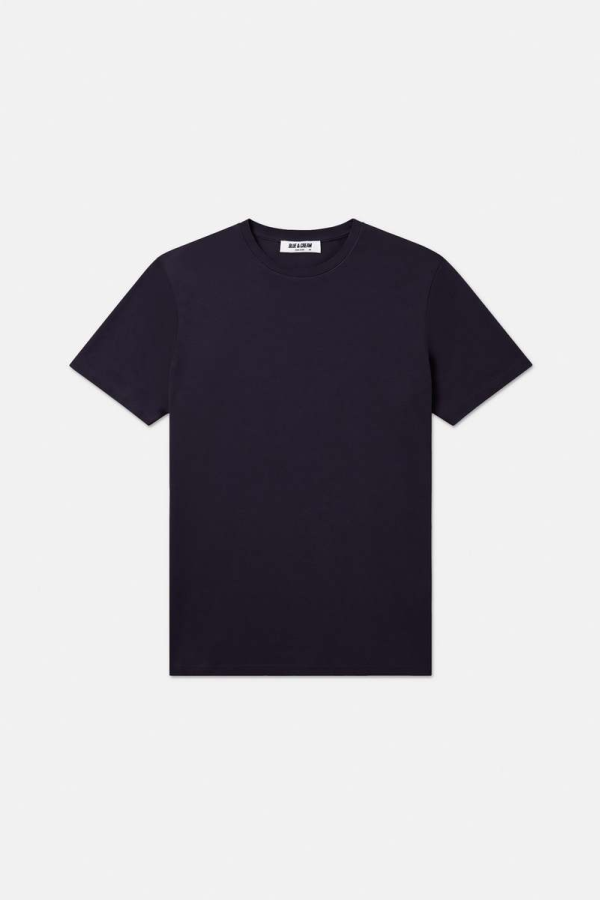 Blue&Cream Luxe Jersey Tee - Dark Navy