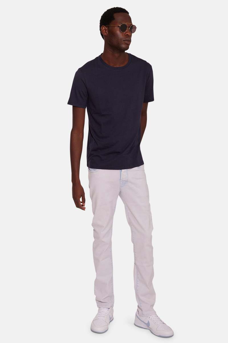 Blue&Cream Luxe Jersey Tee - Dark Navy