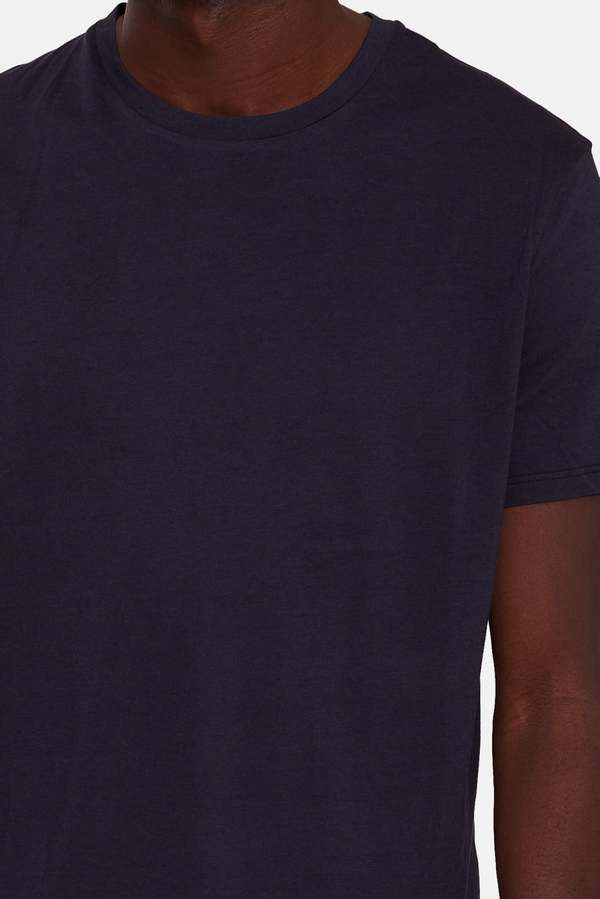 Blue&Cream Luxe Jersey Tee - Dark Navy