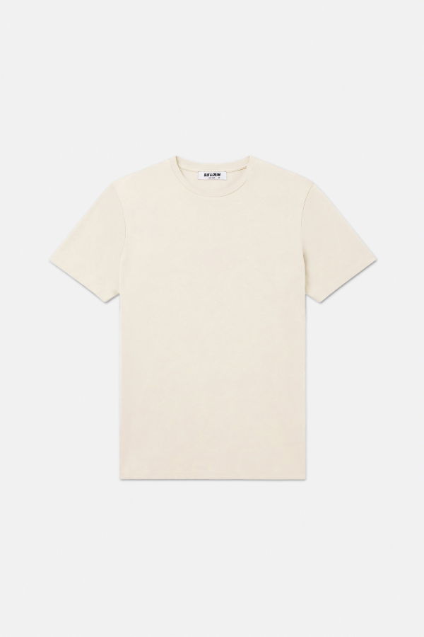 Blue&Cream Luxe Jersey Tee - Pale Yellow