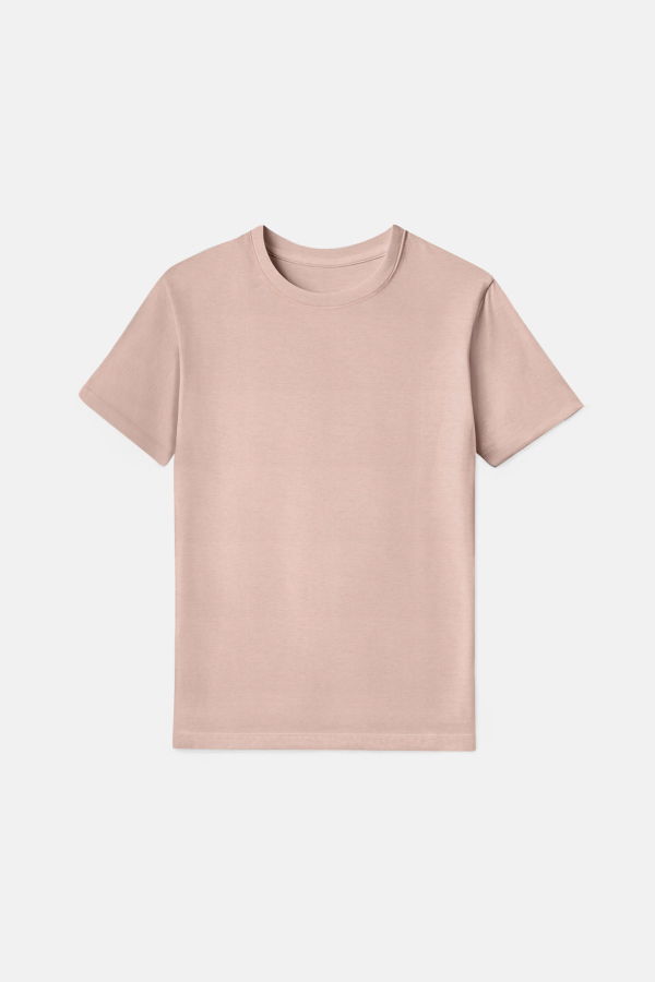 Blue&Cream Smooth Tee - Soft Taupe