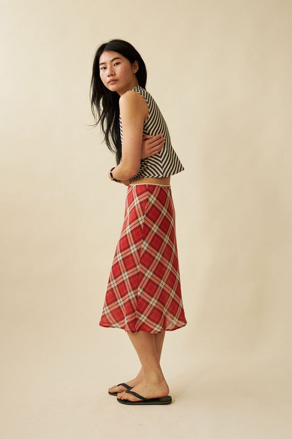 Penny Sage Slip Skirt