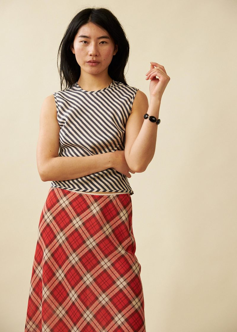 Penny Sage Slip Skirt
