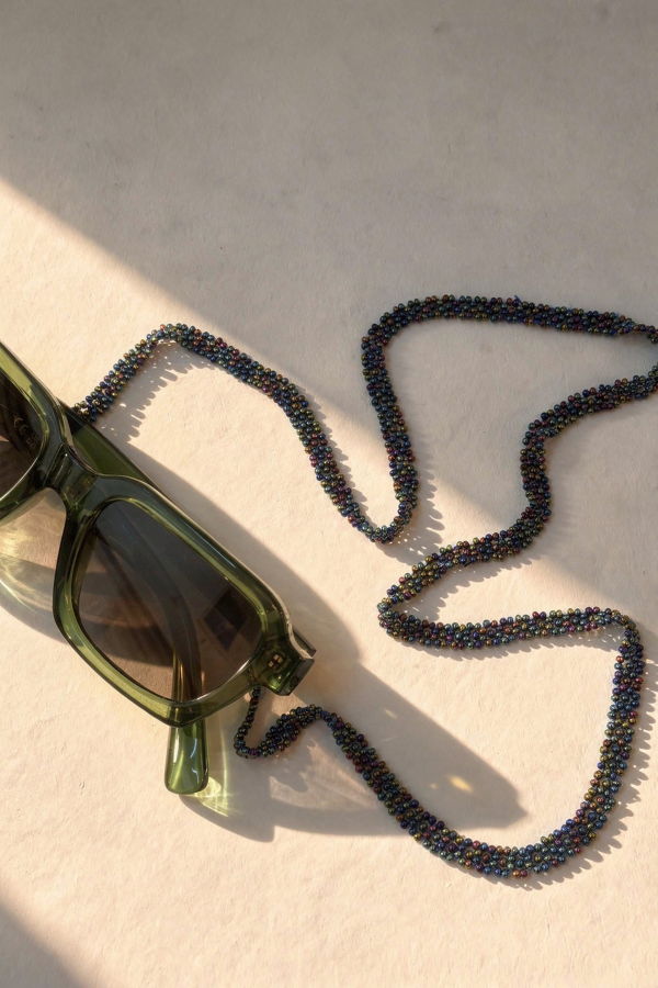 IKKIVI Dark Chromatica Beaded Sunglass Chain - Multi-Color