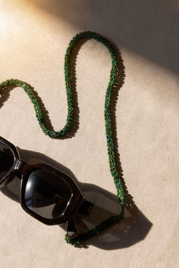 IKKIVI Green Beaded Sunglass Chain - Green