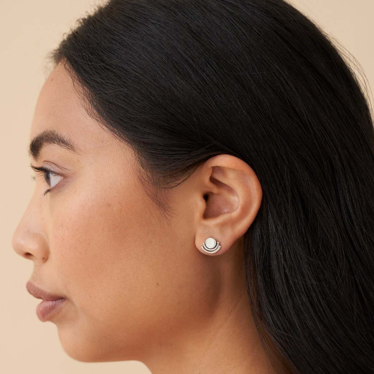 Casey Perez Arc Studs Earrings - Image 2 of 4
