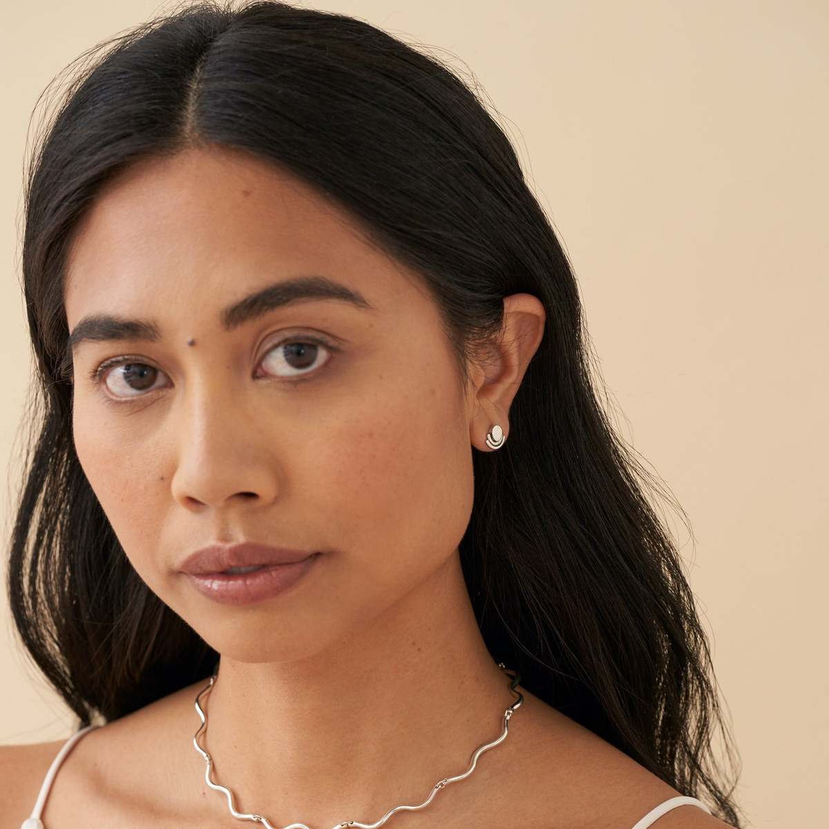 Casey Perez Arc Studs Earrings - Image 4 of 4