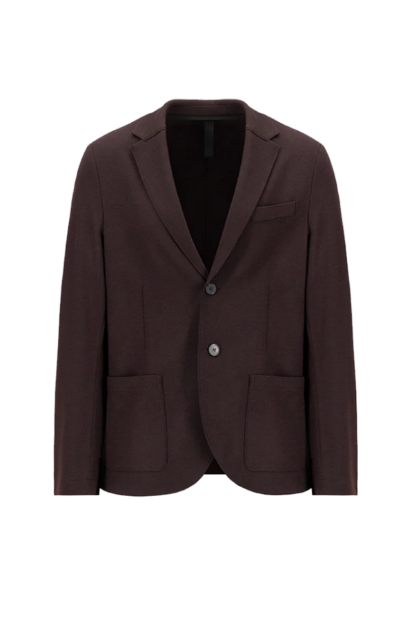 Harris wharf 2B Superfine Merino Blazer - Bordeaux