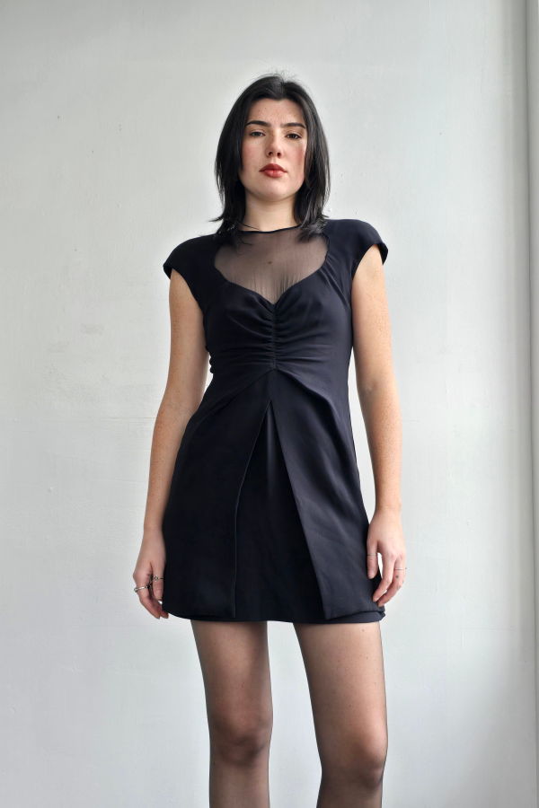 Vintage Giorgio Armani Silk Cutout Dress