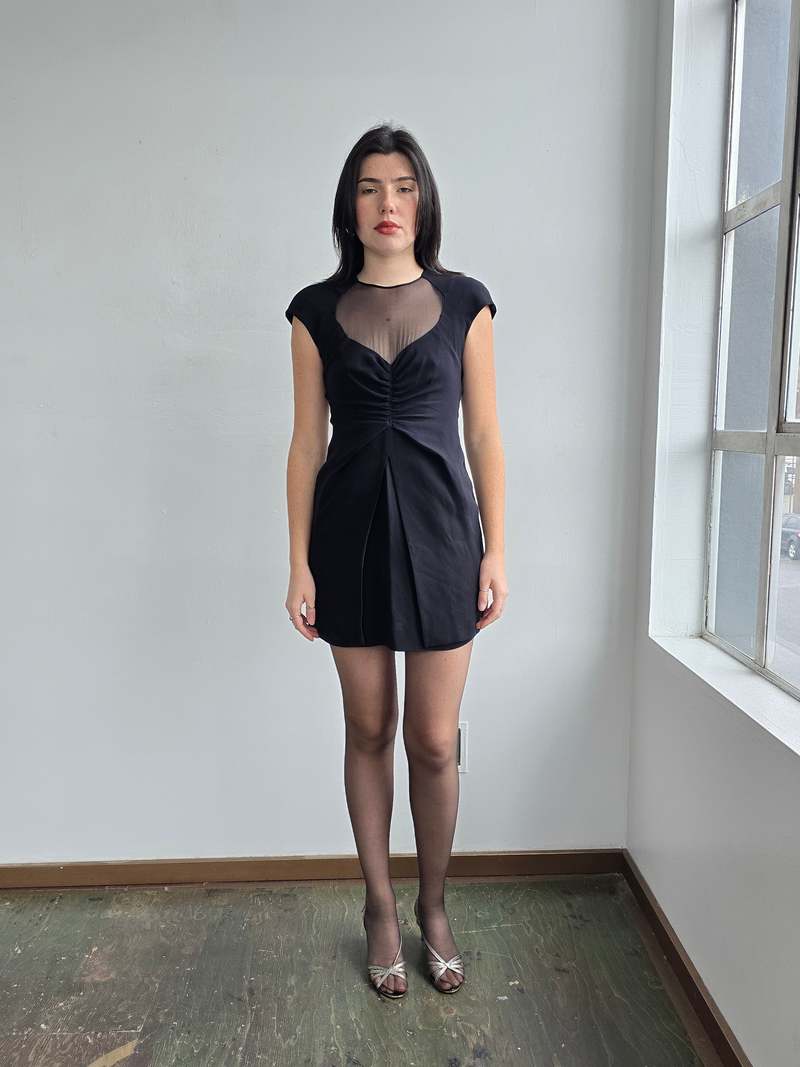 Vintage Giorgio Armani Silk Cutout Dress