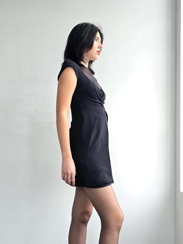 Vintage Giorgio Armani Silk Cutout Dress