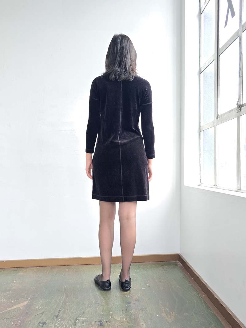 Vintage Sonia Rykiel Velvet Easy Dress - Black