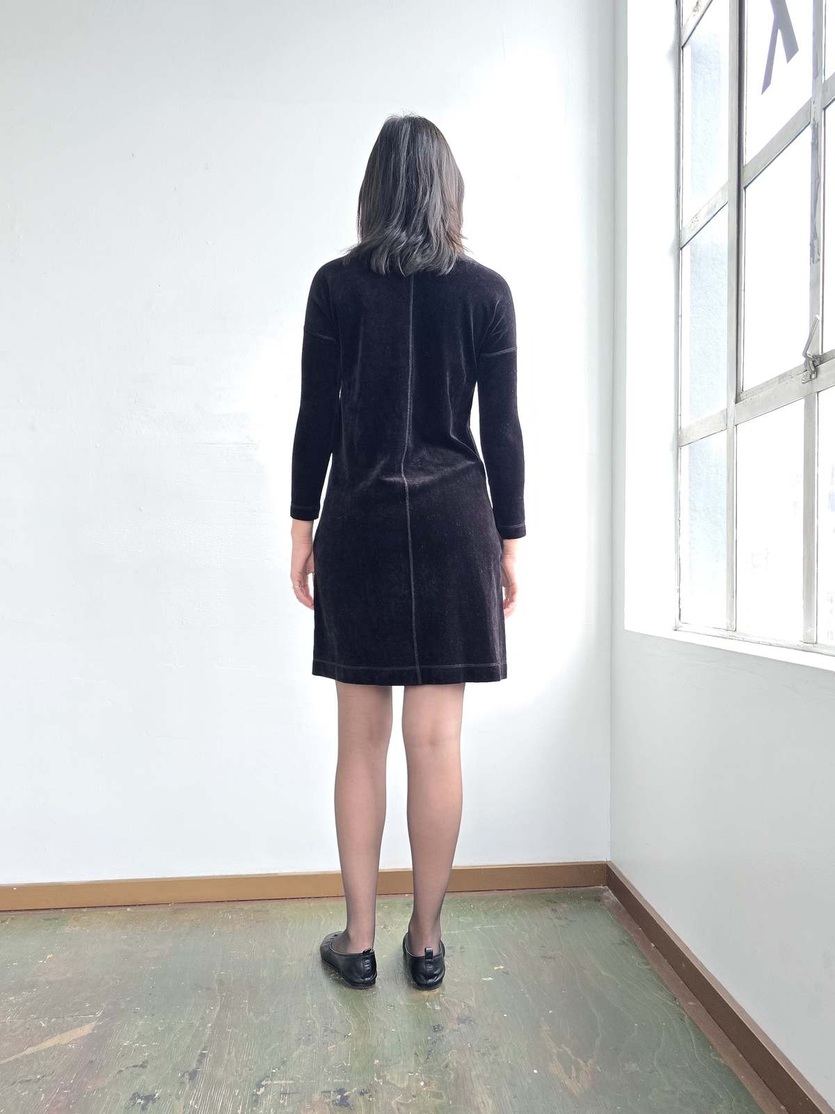 Vintage Sonia Rykiel Velvet Easy Dress - Black - Image 6 of 6