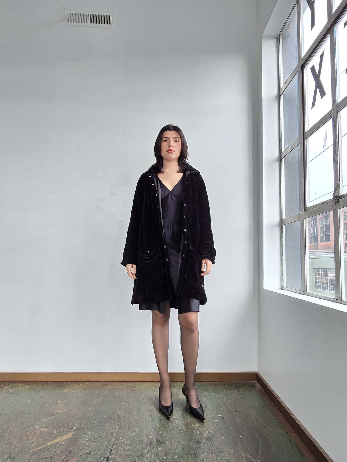 Vintage Sonia Rykiel Quilted Velvet Coat - Image 2 of 6
