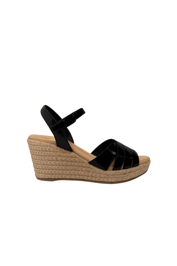 Pedro Garcia Angelina Wedge Sandals - Black Castoro