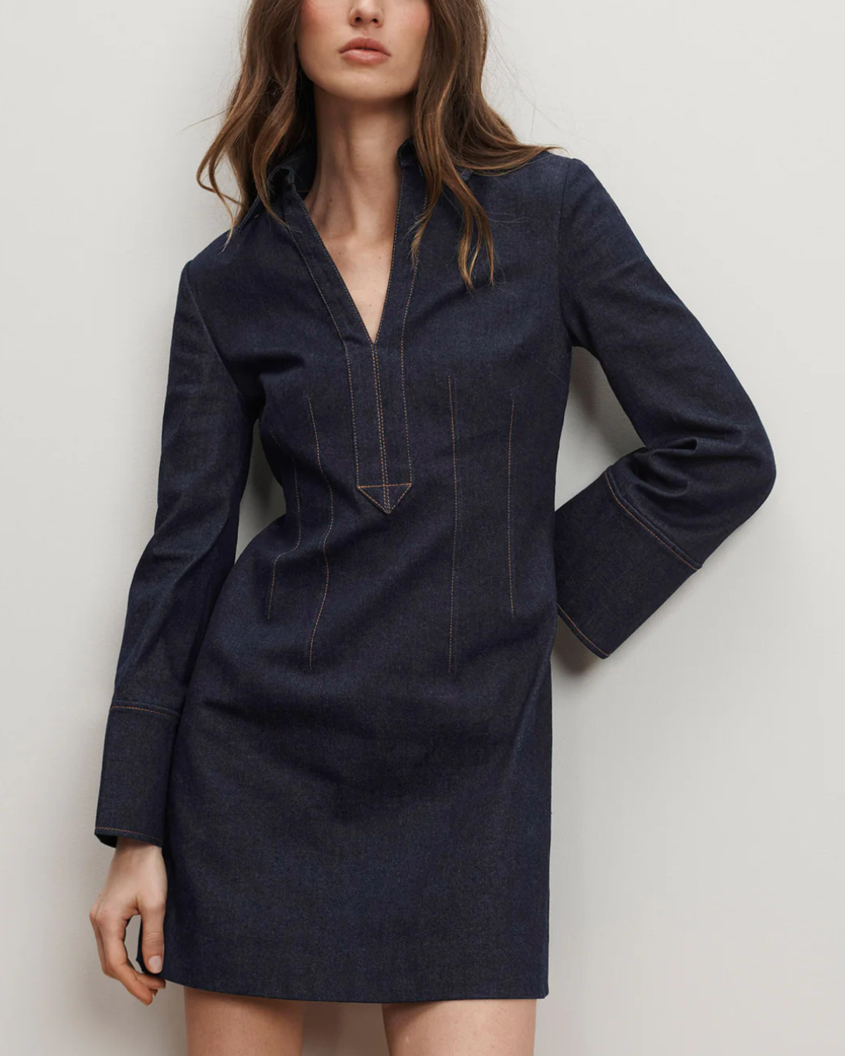 Veronica Beard Raymond Dress - Midnight Wash - Image 2 of 6