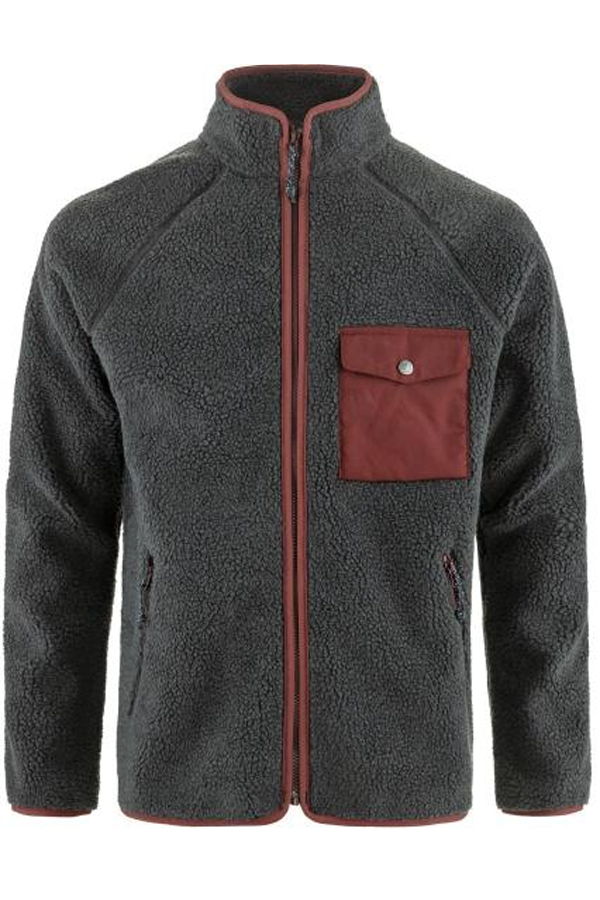 Fjallraven Training Top - Dark Grey Maroon