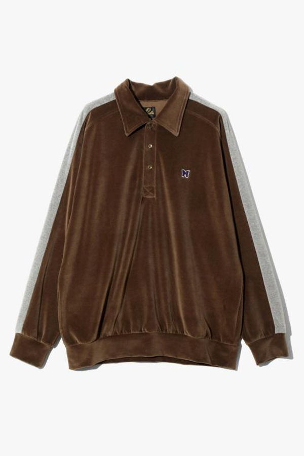 Needles C/PE Polo Shirt - Brown