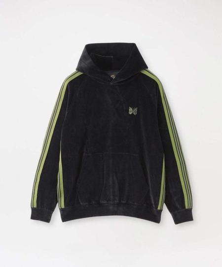 トップス NEEDLES VELOUR TRACK HOODIE L Needles - Velour Track Hoodie | HBX