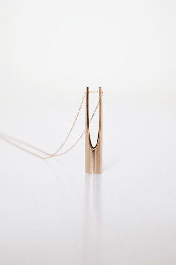 Metalepsis Projects the Y high polish NECKLACE - Bronze