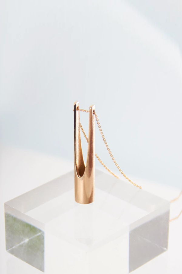 Metalepsis Projects the Y high polish NECKLACE - Bronze