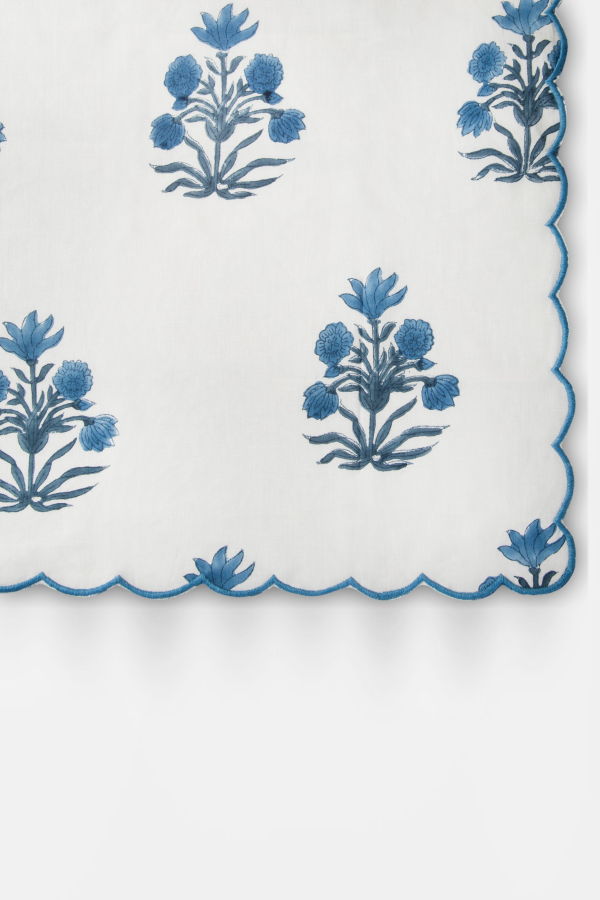 Mela Artisans Azure Handblocked Napkin Set