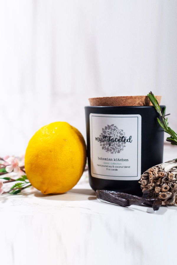 Multifaceted Artisan Candles Bohemian Kitchen Scented Candle