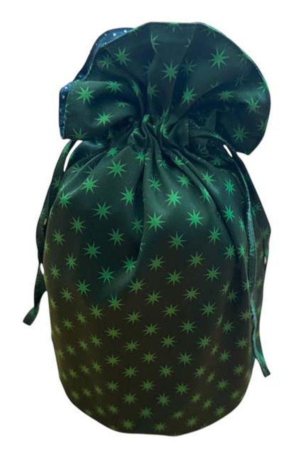 Shiki Wrap Stars and Snow Medium Reusable Gift Bag