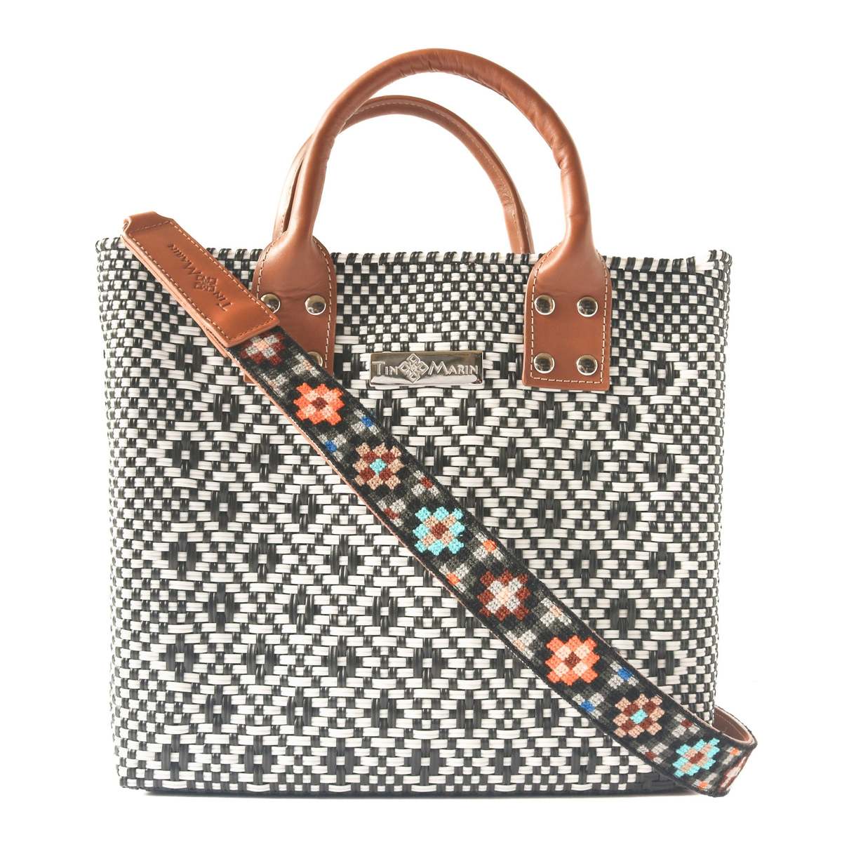 Tin Marin Panda Large Woven Crossbody Bag - Image 4 of 11