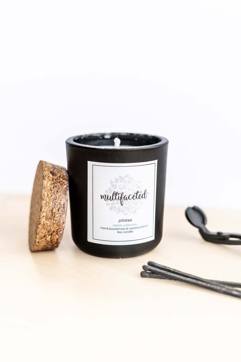 Multifaceted Artisan Candles Pilates Scent 8 oz Candle