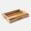 Mela Artisans Rustic Elegance Two-Tone Serving Tray Set - Thumbnail 1