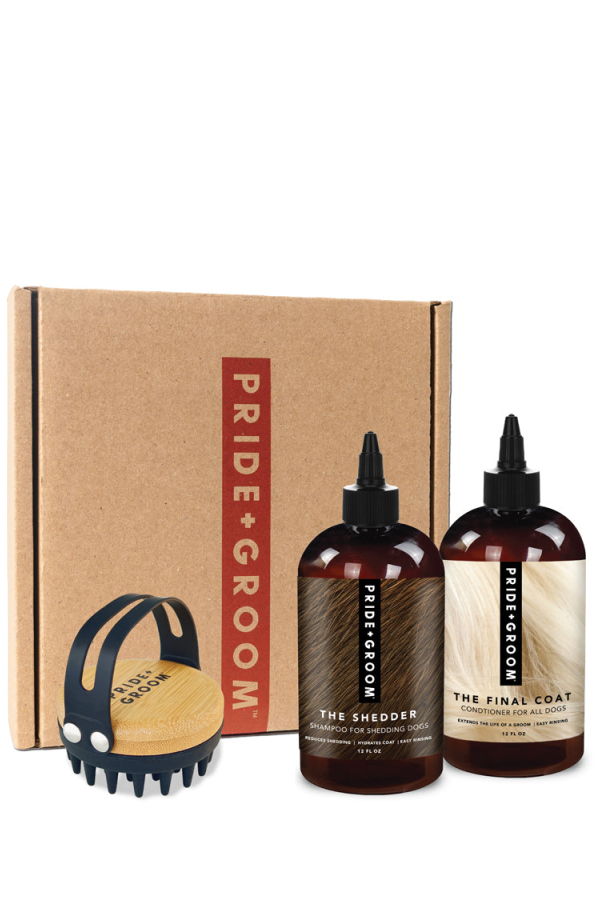 Pride + Groom The Bath Brush Set Grooming Kit