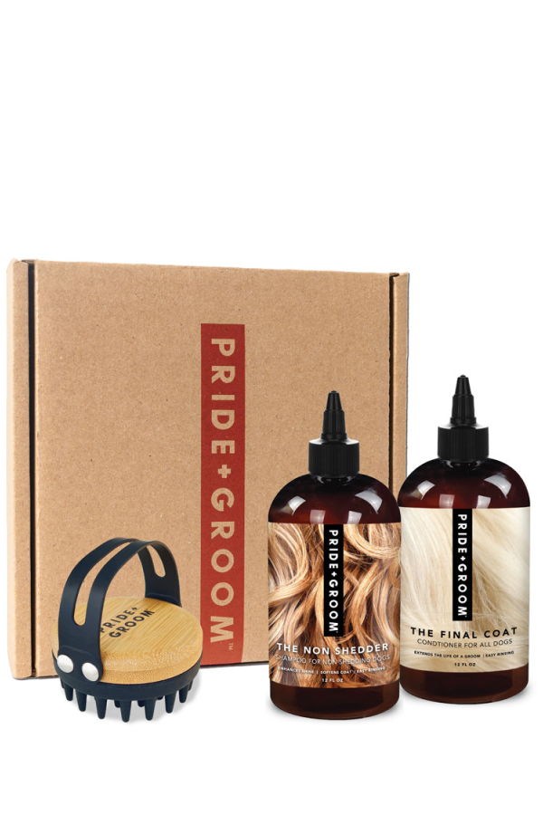 Pride + Groom The Bath Brush Set Grooming Kit