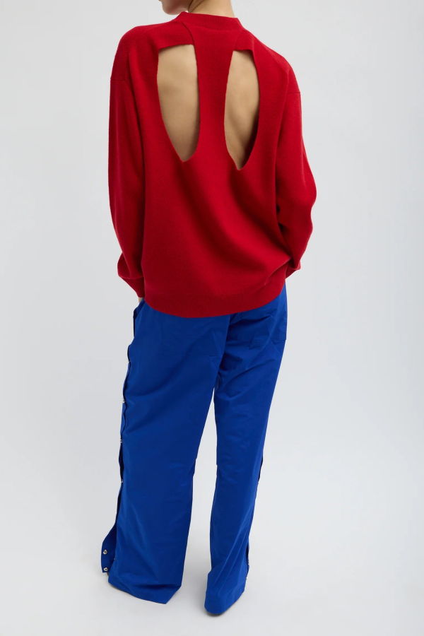 Tibi Nylon Snap Pull On Joggers