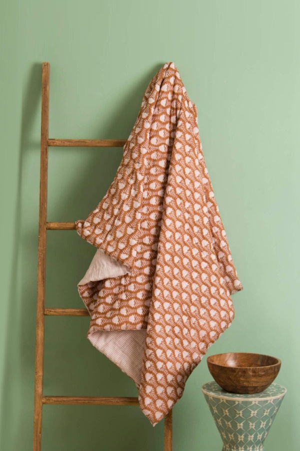 Mela Artisans Tulip Cotton Handcrafted Throw