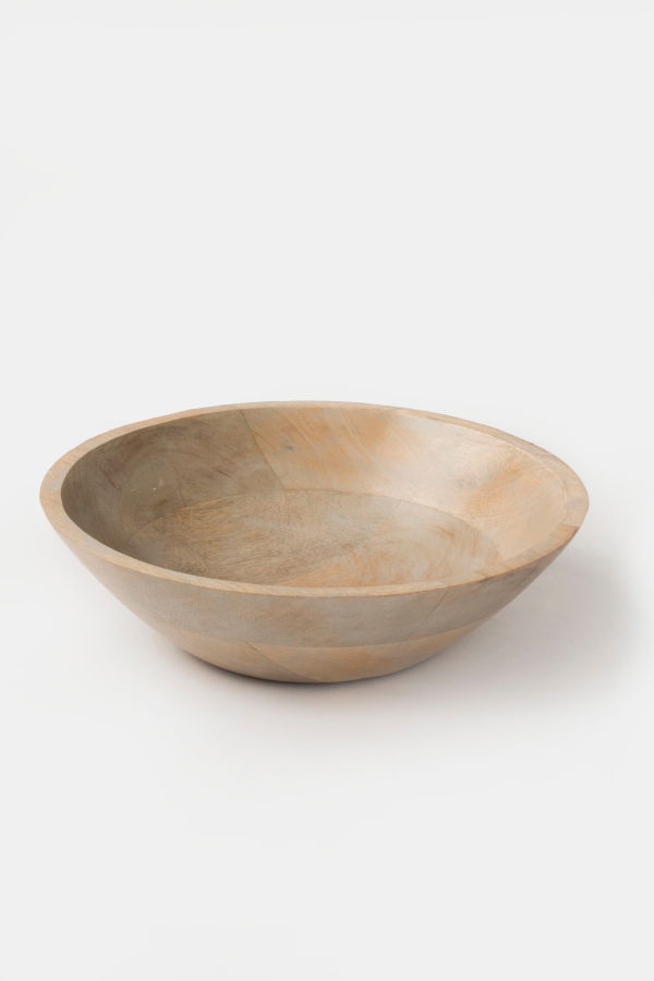 Mela Artisans Woodform Stackable Bowls - Rustic Grey