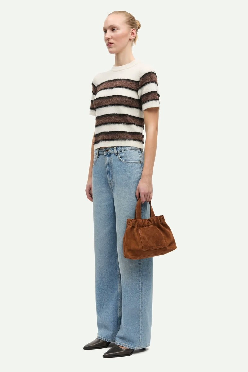 Samse Samse Sacian T-Shirt - Black/Coffee Stripe