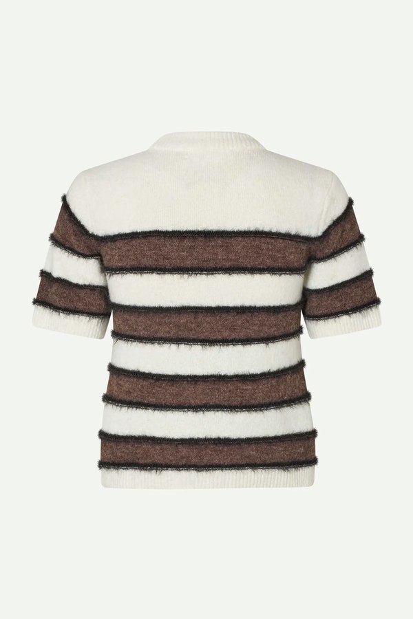 Samse Samse Sacian T-Shirt - Black/Coffee Stripe
