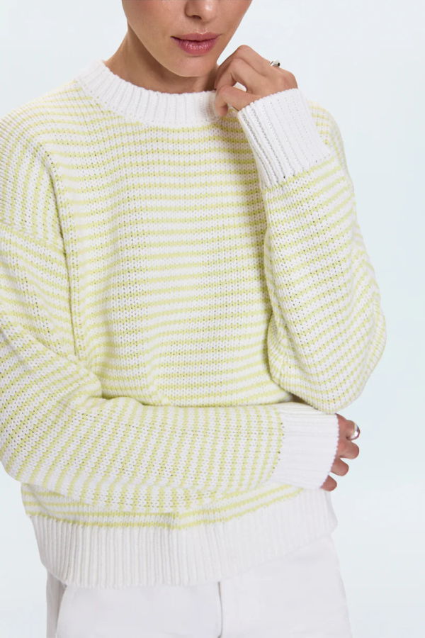 Pistola Aura Relaxed Crew Neck Sweater - Limeade