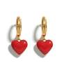 MATTER MATTERS Humble Heart Earring - Red/Pink - Thumbnail 1