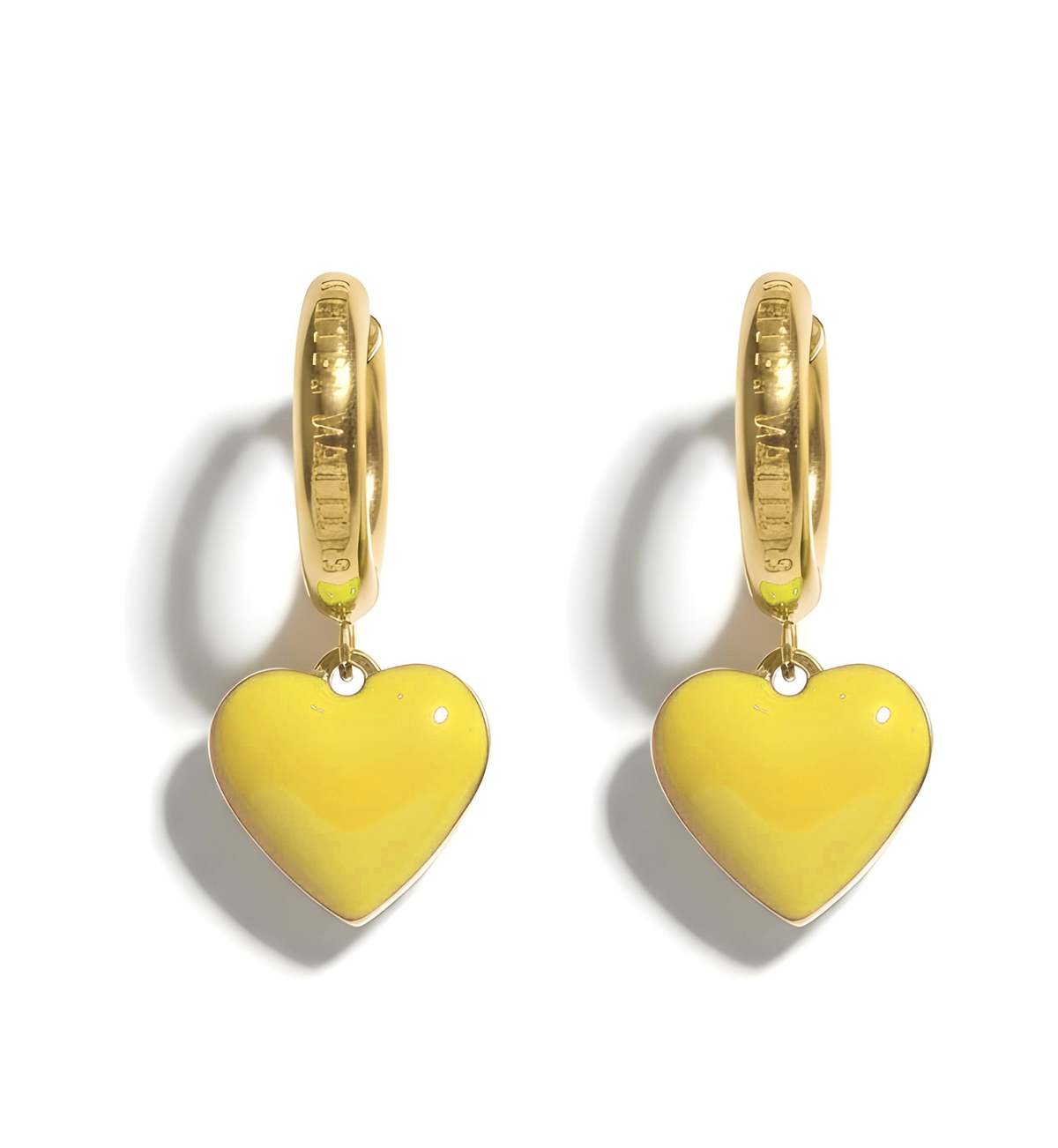 MATTER MATTERS Humble Heart Earring - Yellow/Orange - Image 1 of 4