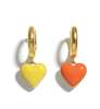 MATTER MATTERS Humble Heart Earring - Yellow/Orange - Thumbnail 3
