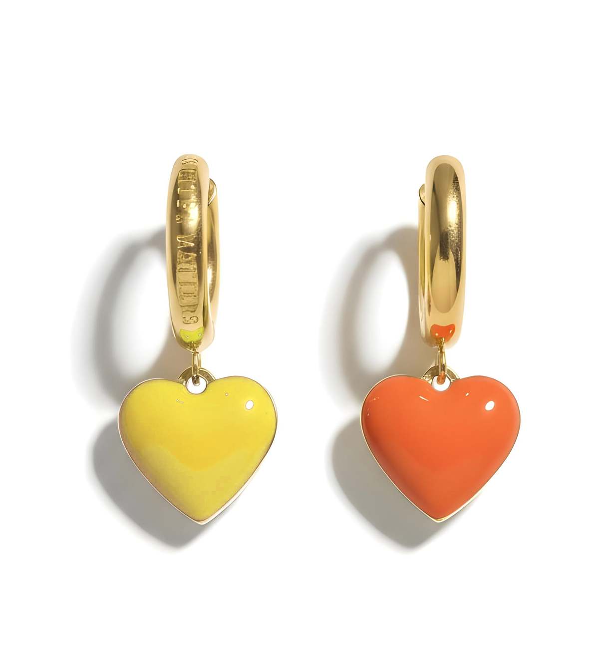 MATTER MATTERS Humble Heart Earring - Yellow/Orange - Image 3 of 4